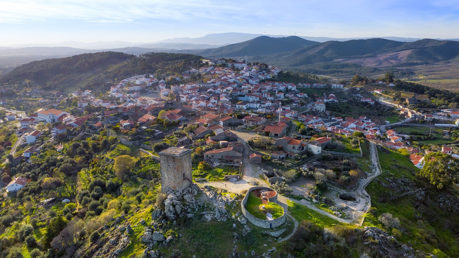 Vista panorâmica de Penamacor e da paisagem envolvente